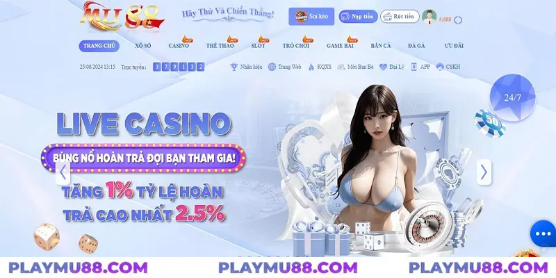 Ưu điểm tạo sức hút của sảnh Casino từ sân chơi Mu88